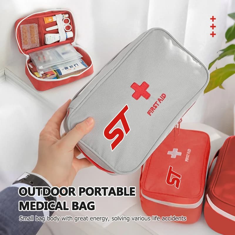 Portable First Aid Kit Bag Medicine Medical Emergency Storage Bag For Ford ST Focus Fiesta Ranger Escort Falcon Flex S-MAX Kuga