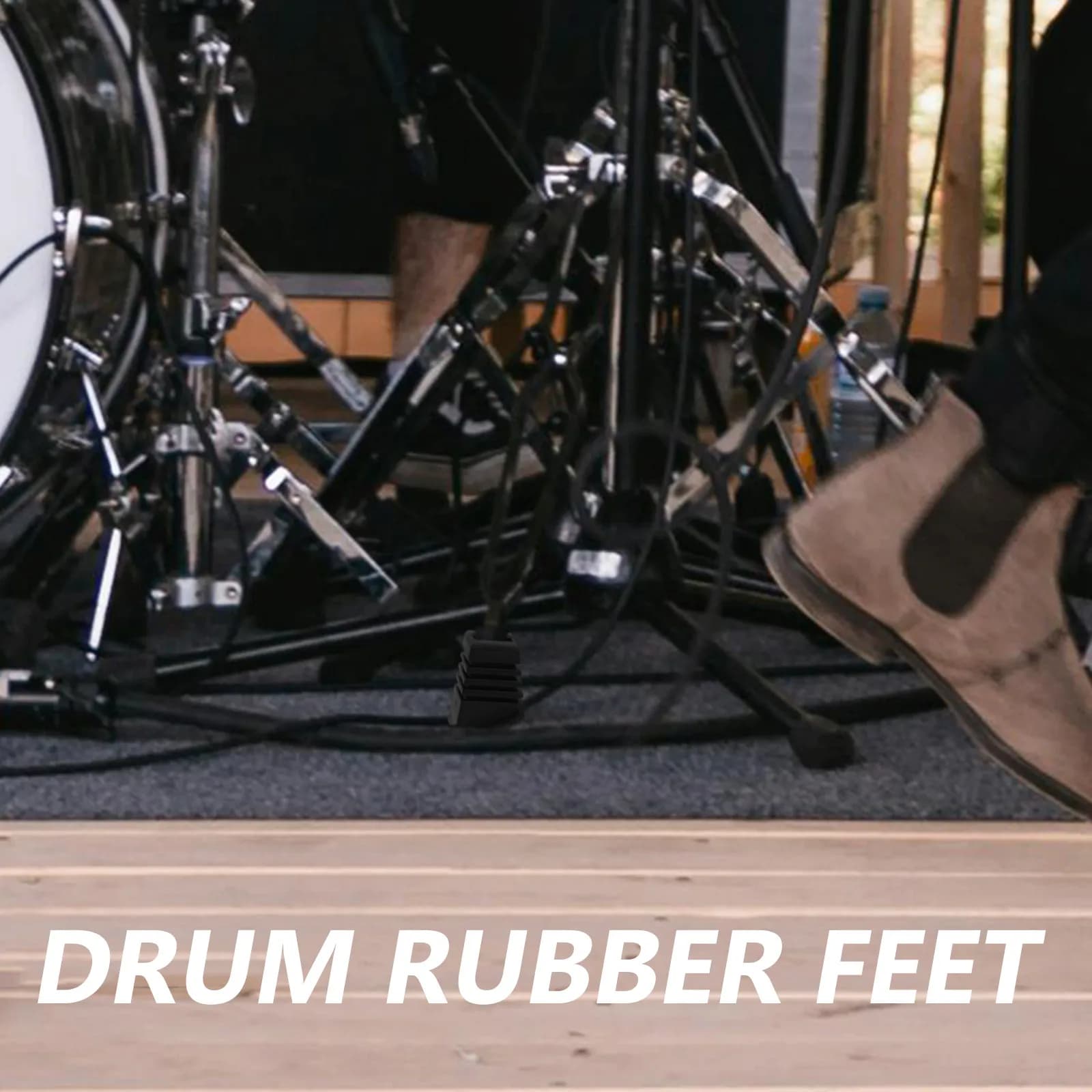 3 Pcs Drum Rack Foot Pad Kit Accessory Replacement Rubber Feet Racks Anti Skid Furniture Leg Protectors
