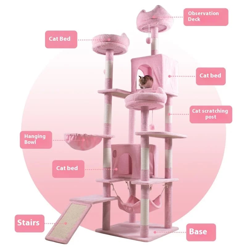 Telaio da arrampicata per gatti Scaffale per alberi per gatti Forniture per animali domestici Telaio da arrampicata per mobili Speciale per grandi