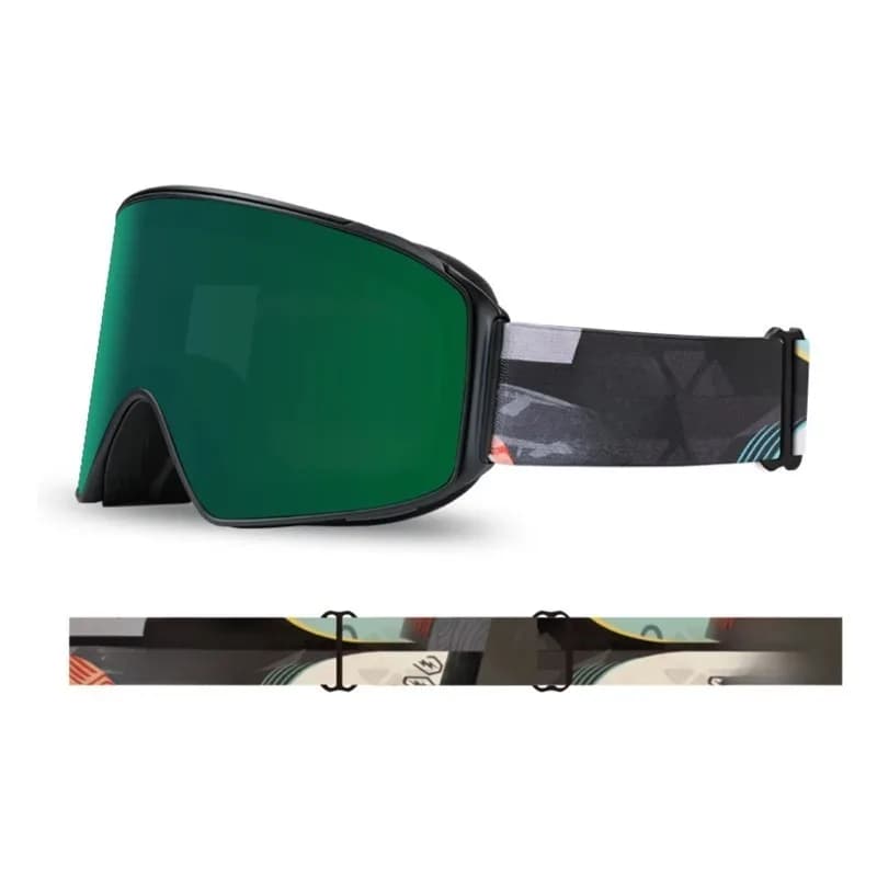 Airo OEM ODM Custom MONUMENT M1 Ski Goggles Unisex Magnetic Lens Anti-Fog Iridium Coated PU Frame Non-Slip Strap