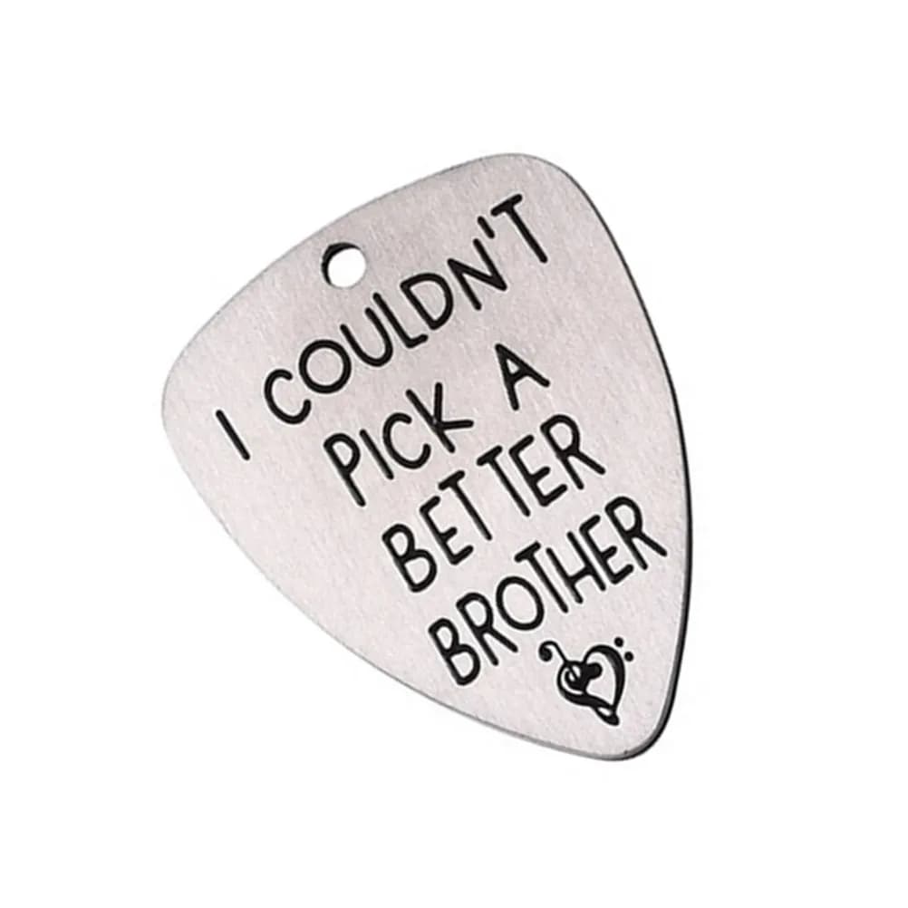 Metal Guitar Picks For Music Teacher Christmas Stocking Stuffers Titanium Steel Carved Couldn't Engraved