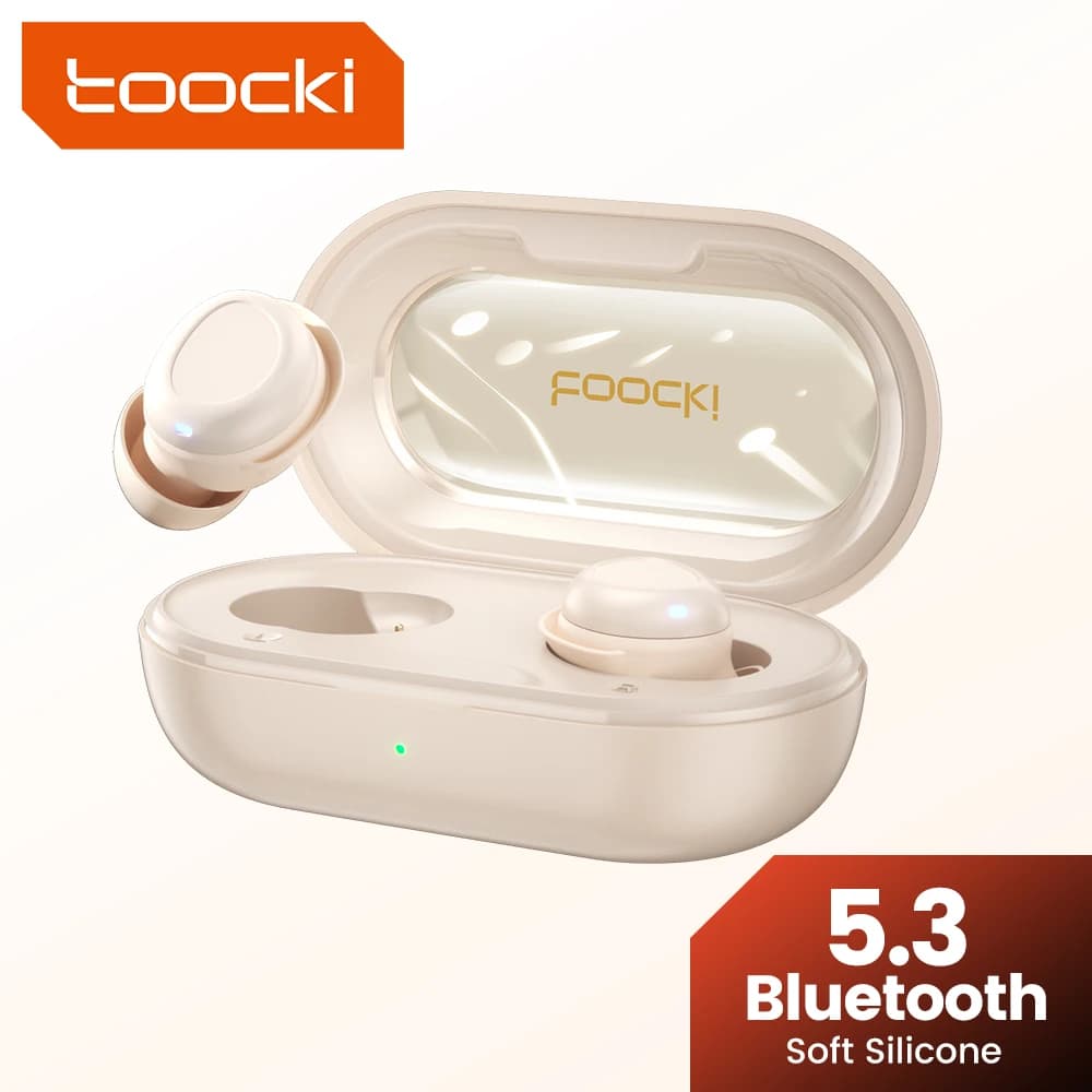 Toocki TWS Auricolari Bluetooth 5.3 Wireless In Ear Sleep Cuffie Bluetooth Trasparenti IPX4 Auricolari impermeabili per il lavoro sportivo