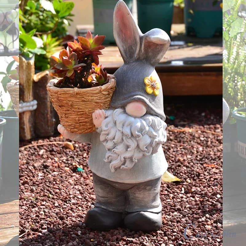 Vaso da fiori creativo personalizzato Contenitori per piante da elfo Cortile Atterraggio Bonsai Bacino Orecchio di coniglio Goblin Decorazione del giardino