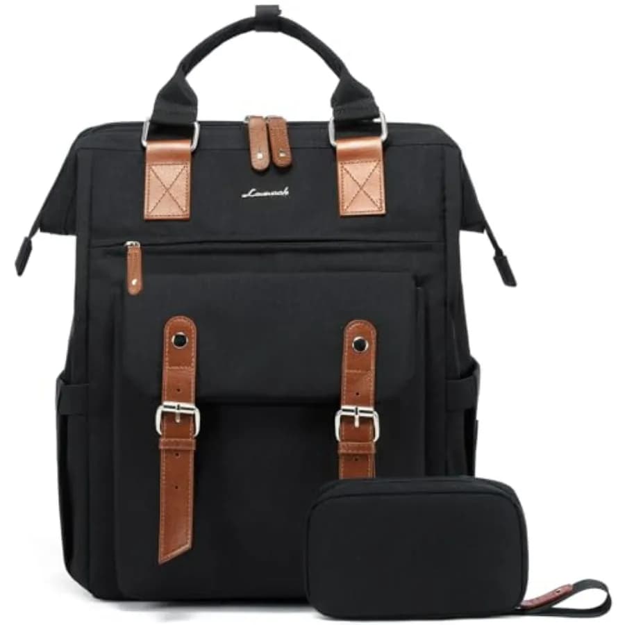 Zaino per laptop da donna, zaino da lavoro, da viaggio, borsa per computer, borsa per insegnanti, medici, infermieri, zaino da college, borsa a tracolla, 1