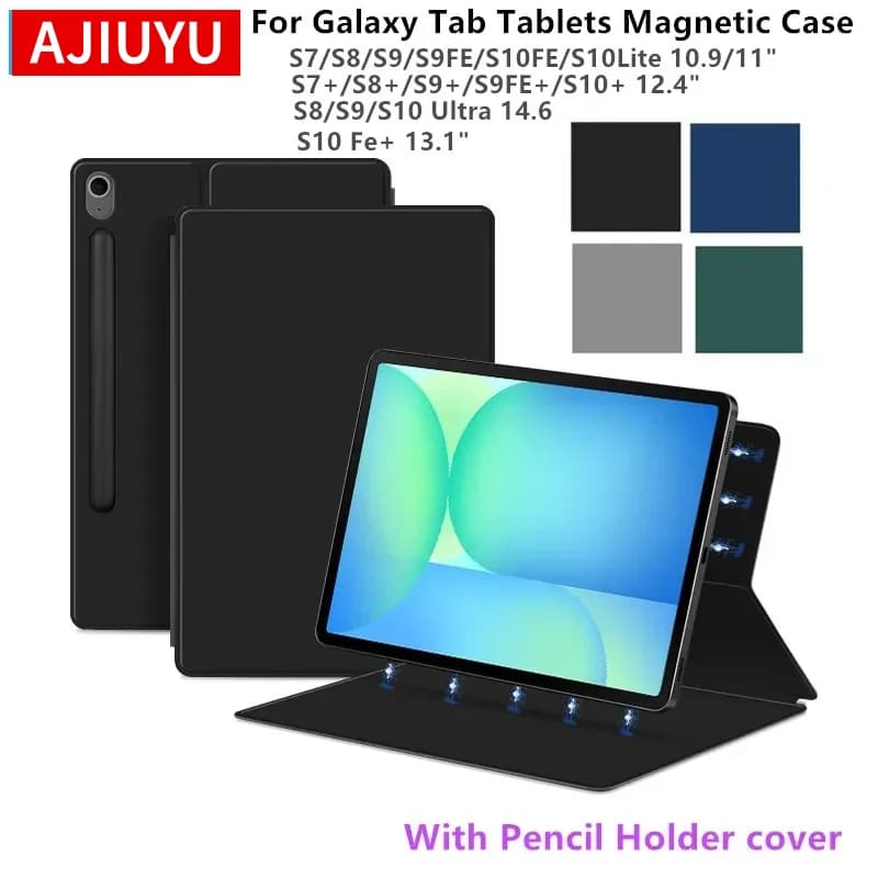 Per Samsung Galaxy Tab S10 FE Plus 13.1 pollici SM-X620 X626B Custodia magnetica per Tab S10 S9 S8 S7 Plus FE Ultra Cover portapenne