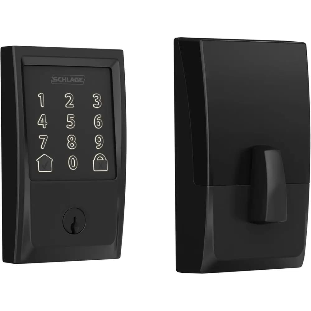 Encode Smart Wi-i Deadbolt Lock with Touchsn Keypad, Keylront Door Entry, App Control, Alexa, Home and Airbnb Compatible, Matte