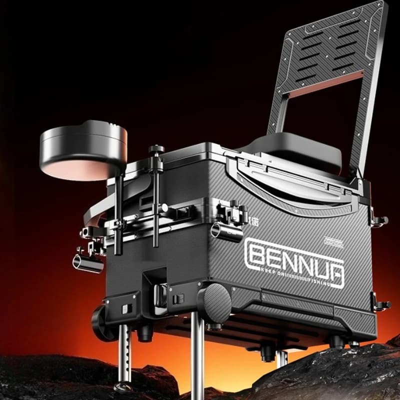 Outdoor Portable Fishing Box Multifunctional Fishing Tool Box Adjustable Lifting Height Leisure Box Equipment Supplies