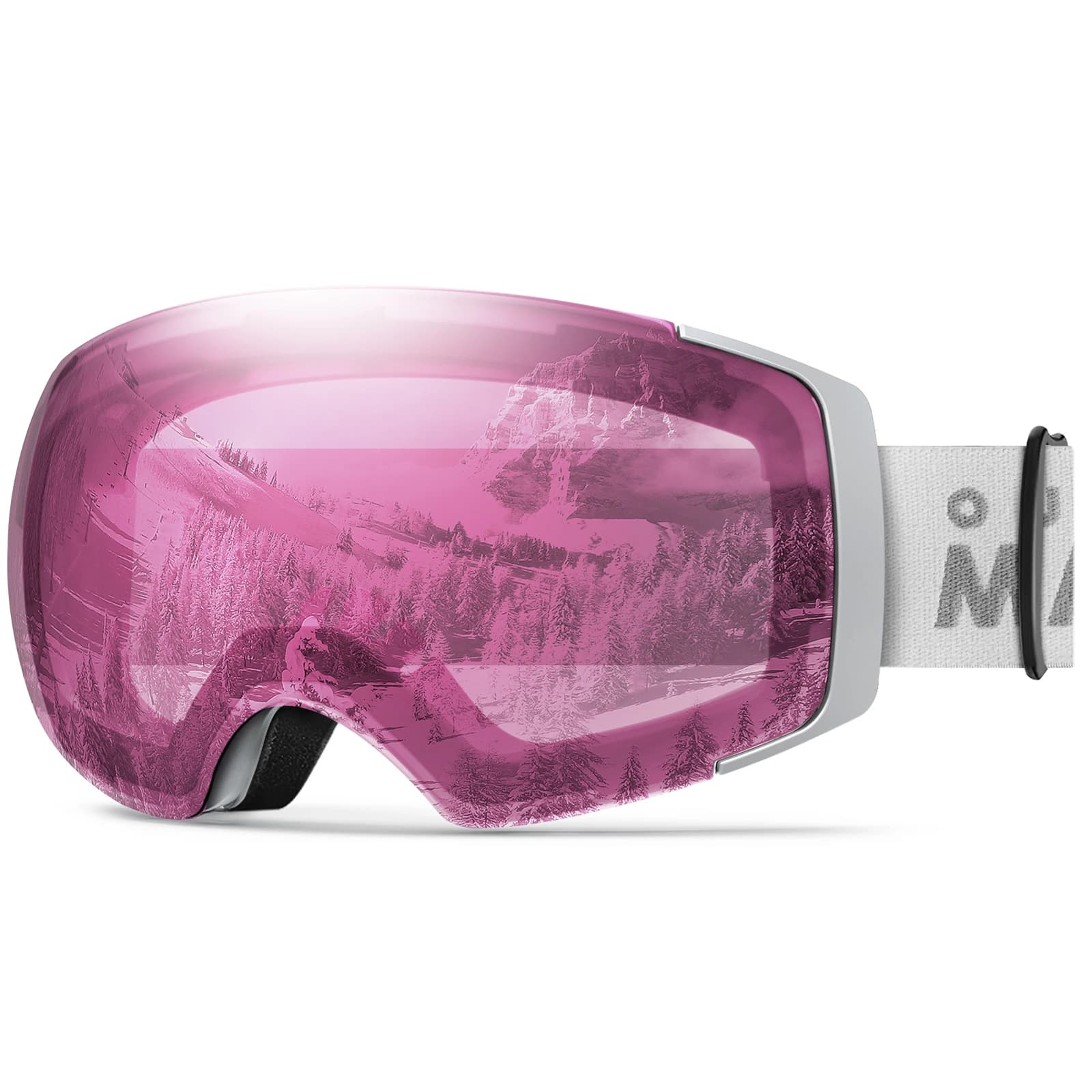 OutdoorMaster UV400 Occhiali da sci antiappannamento Occhiali da sole sportivi da neve multifunzionali con lenti sferiche completamente rivestite per esterni