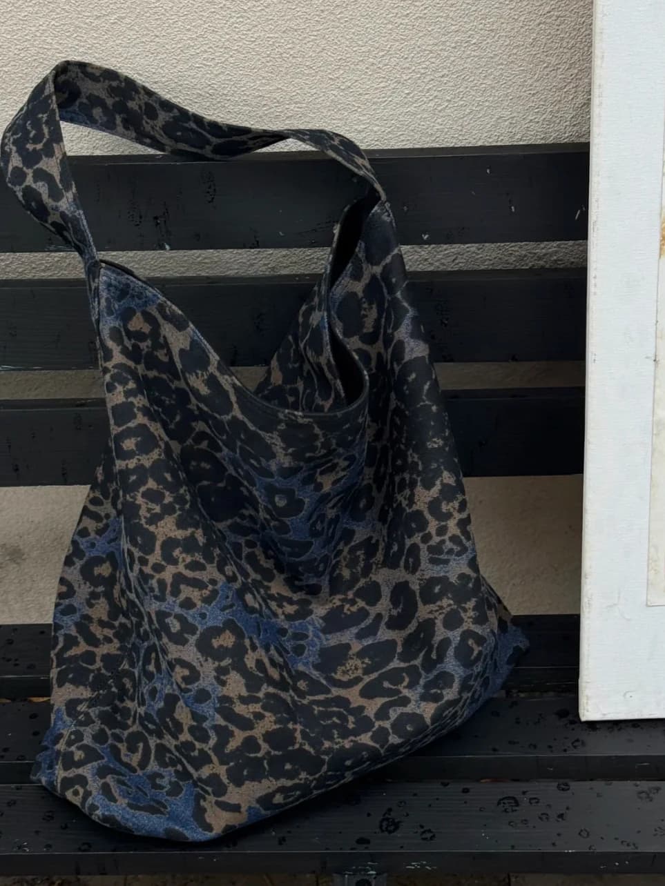 2025 New Retro Leopard Print Large Capacity Canvas Shoulder Crossbody Bag Unisex Lazy Style Casual Tote Bag for Youth