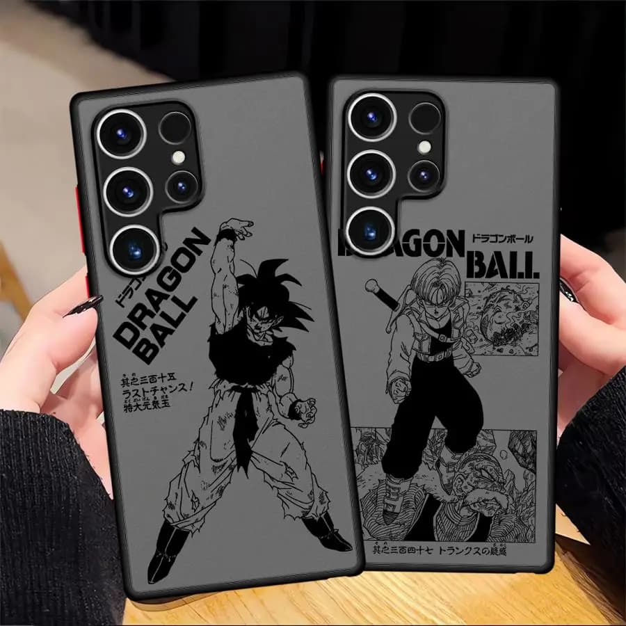 Dragon Ball Comics Vegeta Gohan Custodia per Samsung Galaxy S20 S24 FE S21 S23 Ultra S9 S22 Plus S25 Edge S10 Cover posteriore per telefono