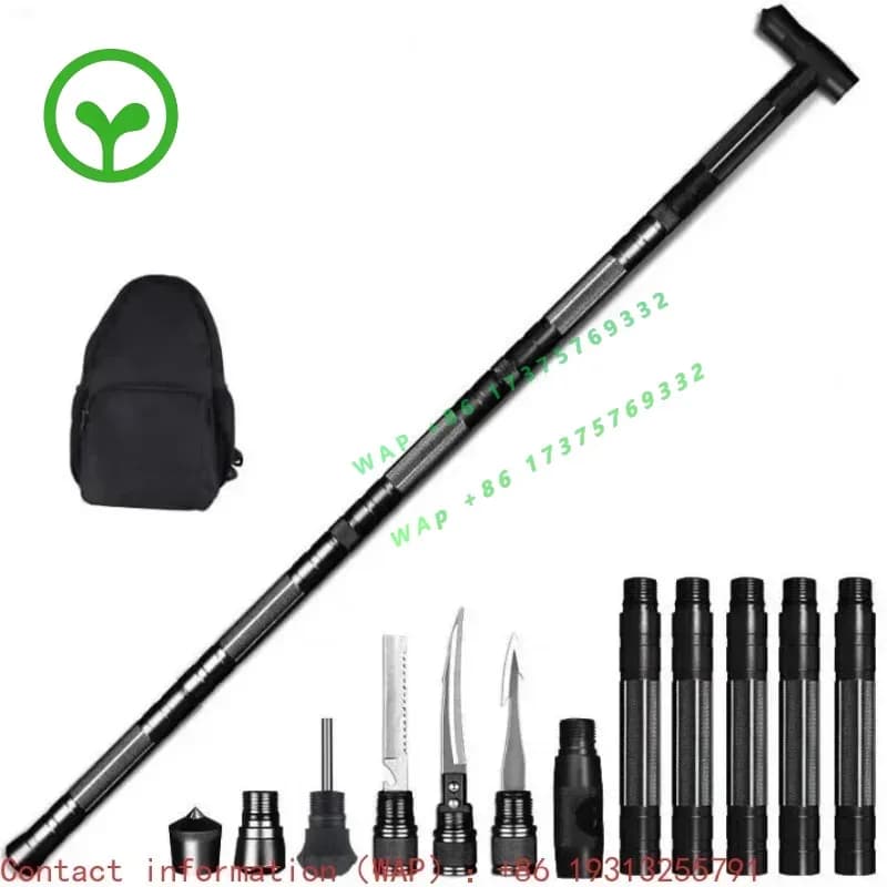 【Best-selling】Outdoor Camping Walking Stick Safety Multi-Functional Hiking Adventure Survival Tool Trekking Pole