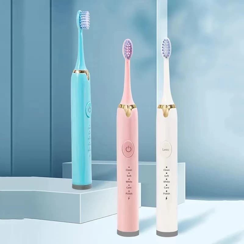 Potente spazzolino elettrico sonico ad ultrasuoni carica USB spazzolino ricaricabile spazzolino da denti sbiancante elettronico lavabile
