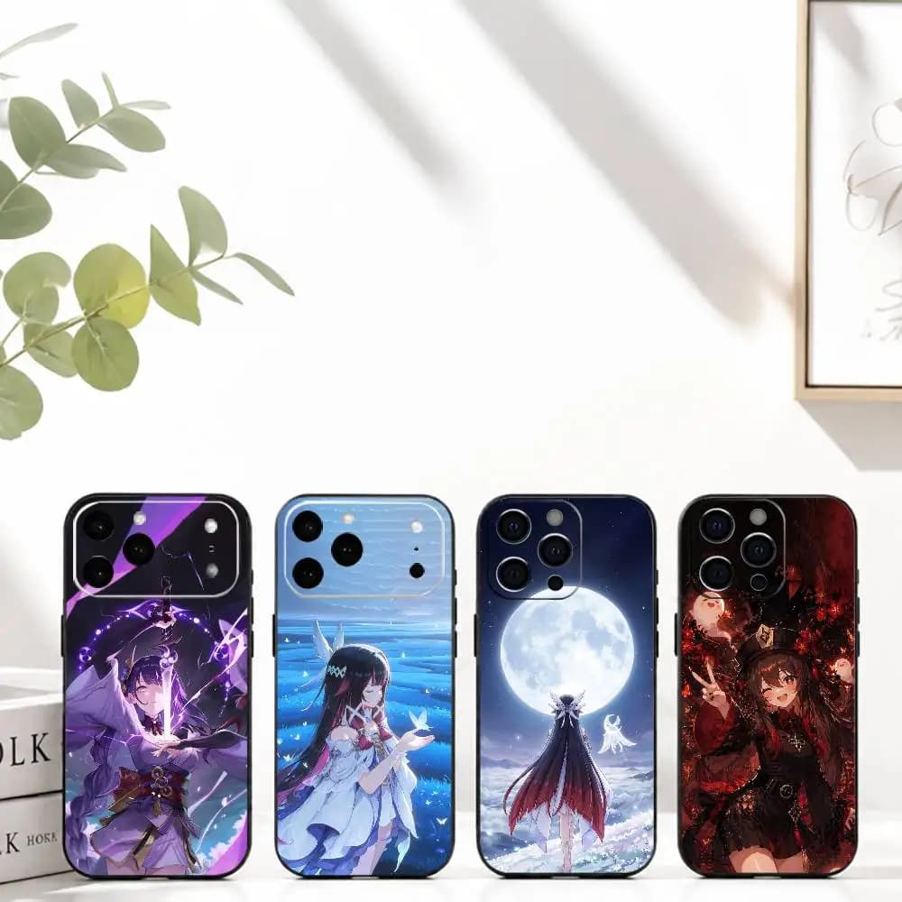 Custodia per telefono in silicone morbido C-Classic Game G-Genshin Impact per iPhone 17 16 15 14 13 12 11 X XR Plus Pro Max Plus