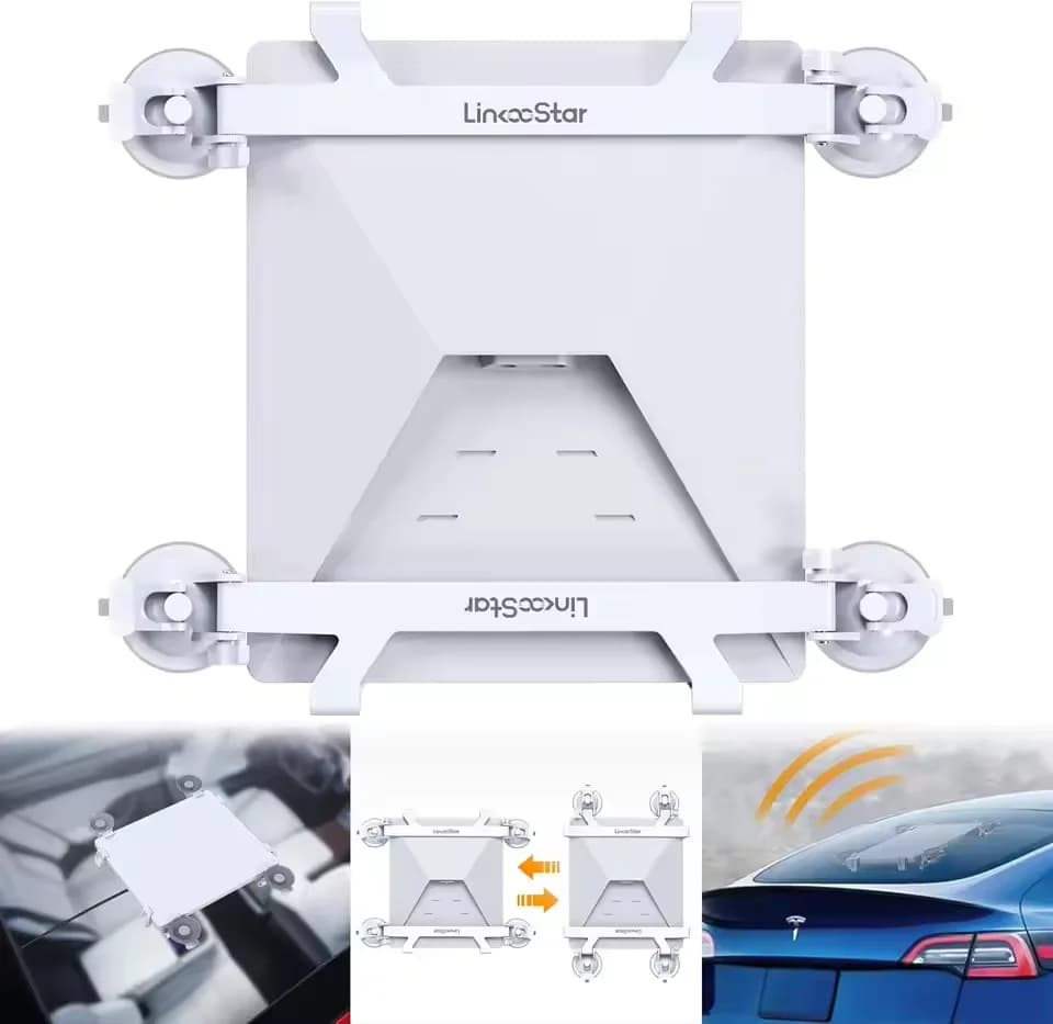 Kit di montaggio per mini auto Starlink, supporto per auto con ventosa per tetto apribile Starlink Mini, staffa satellitare con ventosa per auto, regolazione flessibile