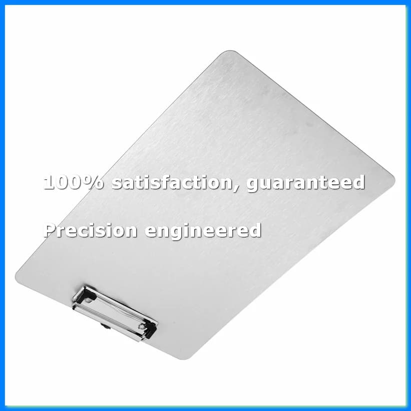 Metal Clipboard Folder A4 Stainless Steel Clip Board Bill Storage Folder Writing File Board Menu Splint for Business-A69M