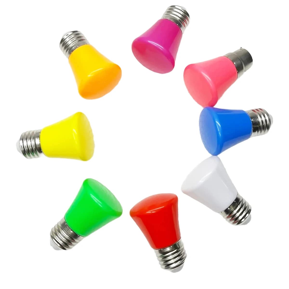 2W E27 B22 Lampadine LED colorate 110V 220V Lampada a globo LED Illuminazione da 360 gradi Luce d'atmosfera per la decorazione della festa in camera da letto