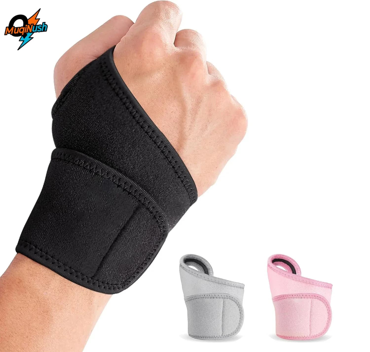 MuqiNush 1Pc Polso Compressione Wrap Brace Cinghia di Supporto Regolabile Fasce Tunnel Carpale Sollevamento Pesi Fitness Sollievo Dal Dolore Articolare
