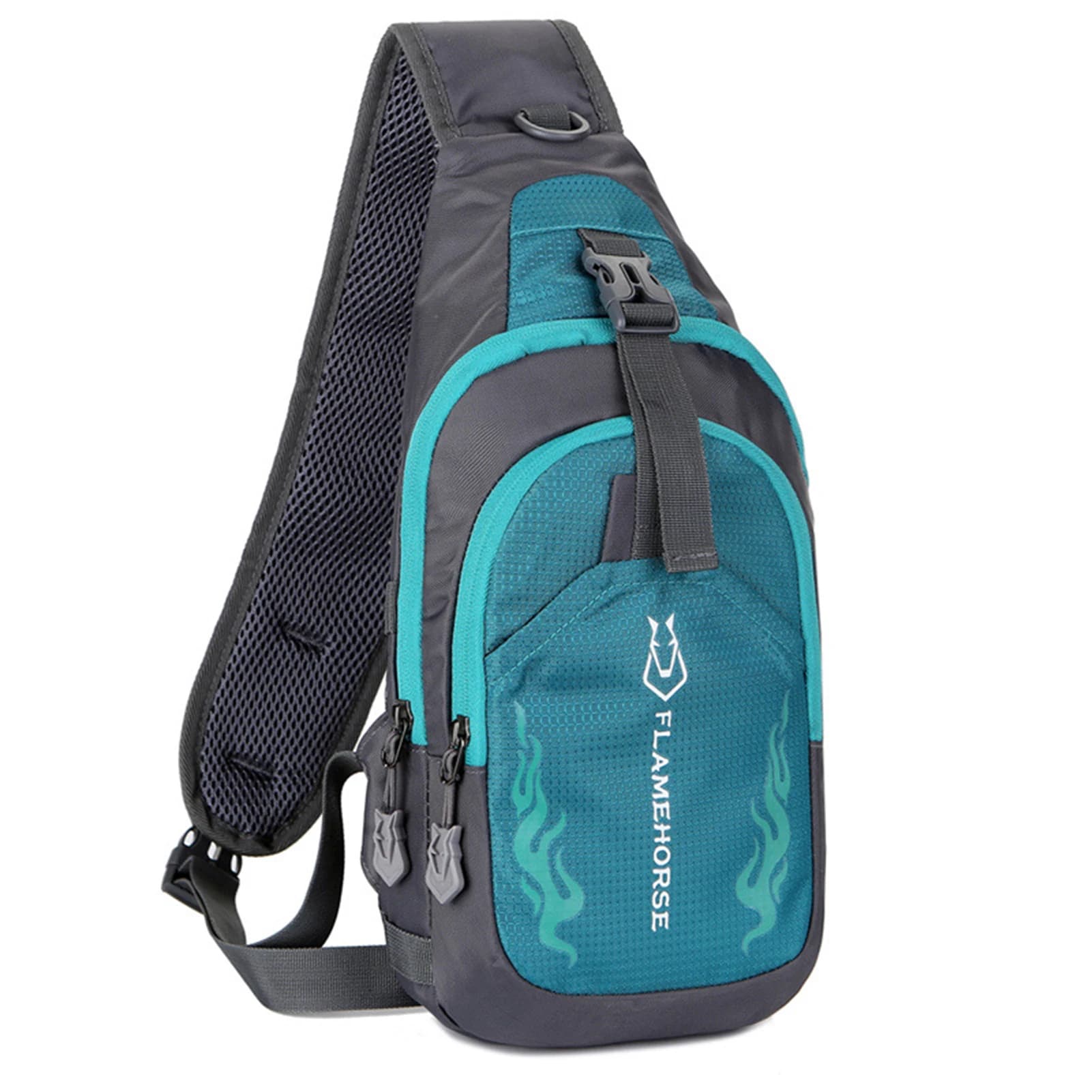 Zaino da uomo a tracolla Borsa a tracolla da petto Borsa da petto leggera impermeabile Borsa a tracolla da viaggio Sport Corsa Ciclismo Palestra Zaino da palestra