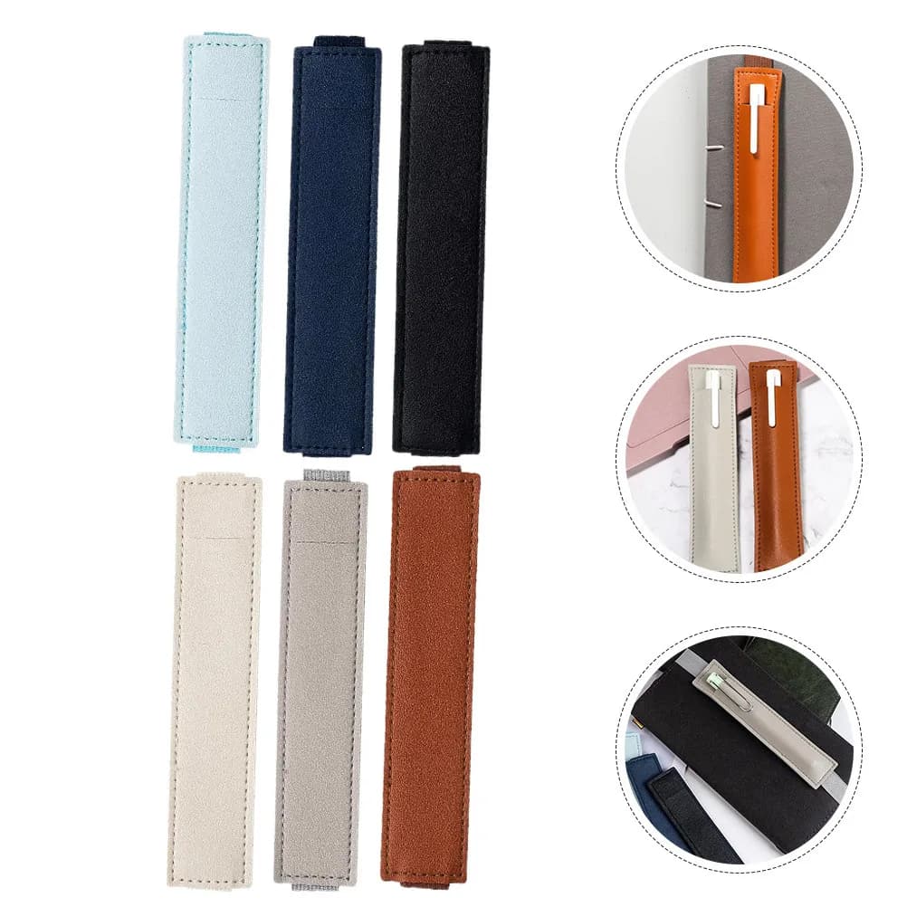 Portapenne per Quaderno con Fascia Elastica, Astuccio Piccolo in PU per Penne, Organizer per Penne da Agenda