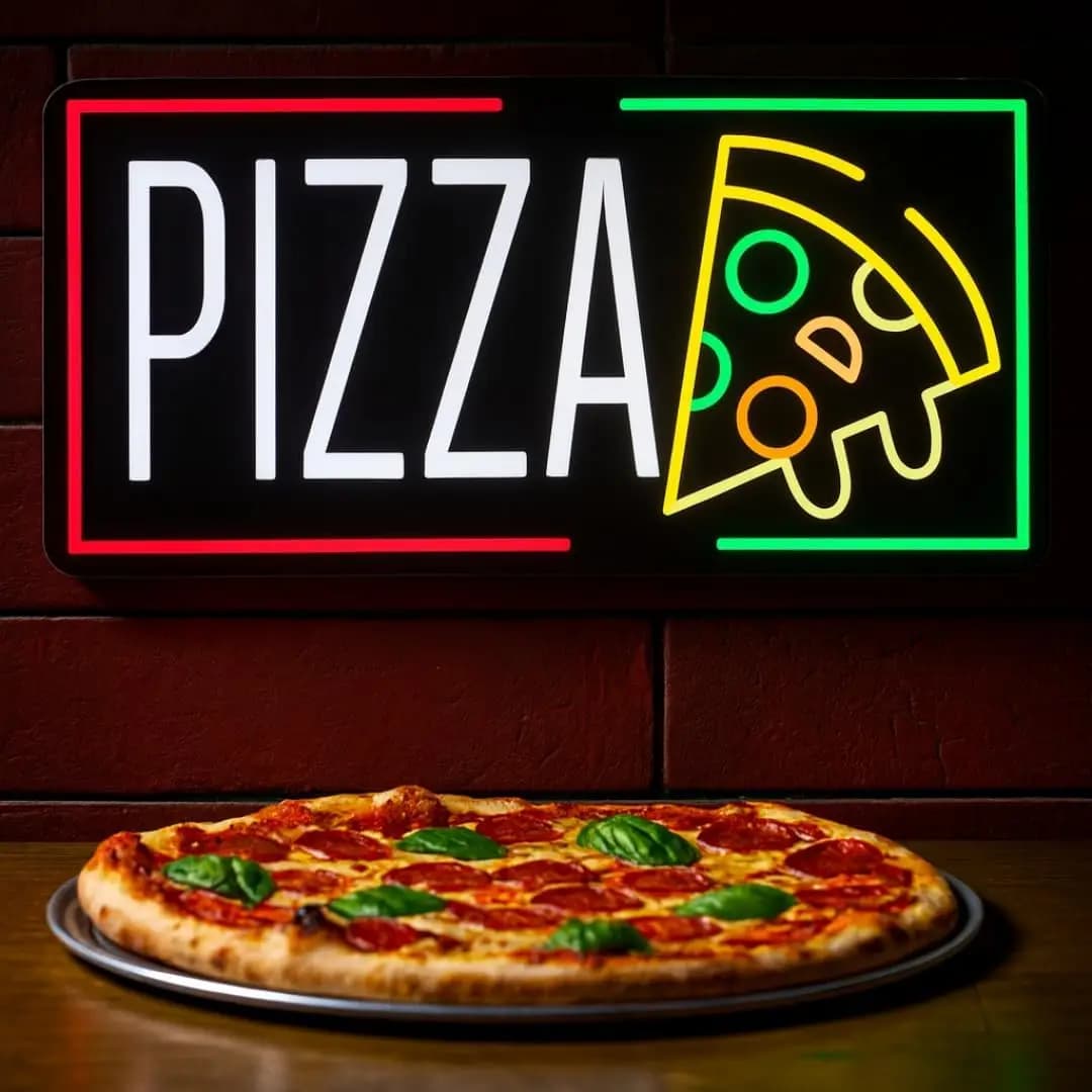 Insegna al Neon per Pizzeria, Luce LED USB per Negozi, Fast Food, Bar, Casa, Cucina, Ristorante, Decorazione, Regalo, Luce Notturna