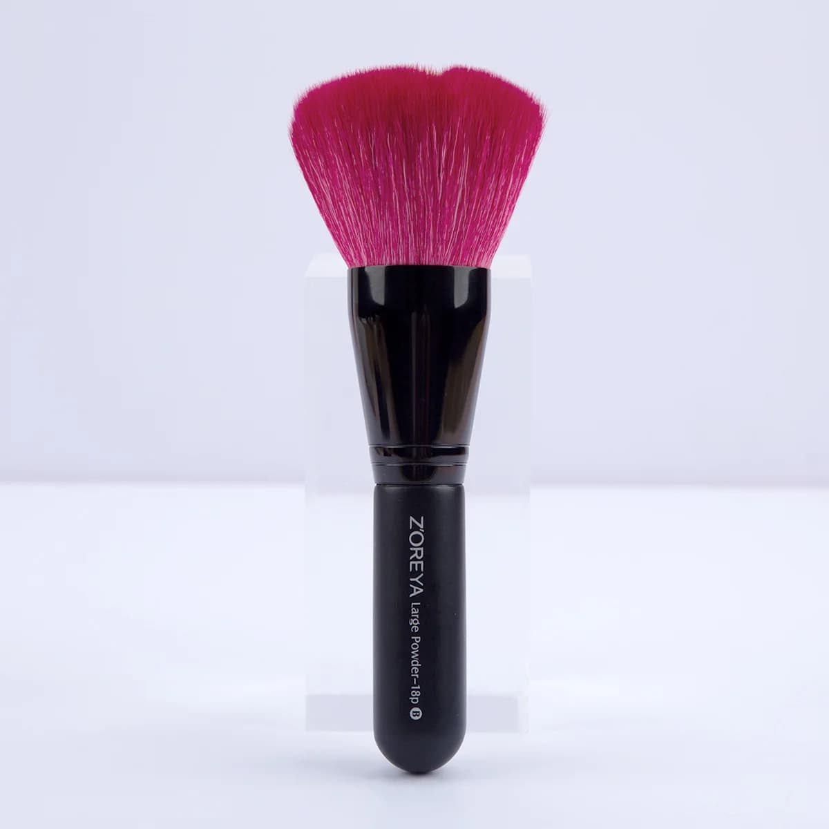 Nuovo manico corto 18P Pennello per fard in polvere grande Cangzhou Set di strumenti di bellezza Pennello per trucco in lana animale rosso rosa