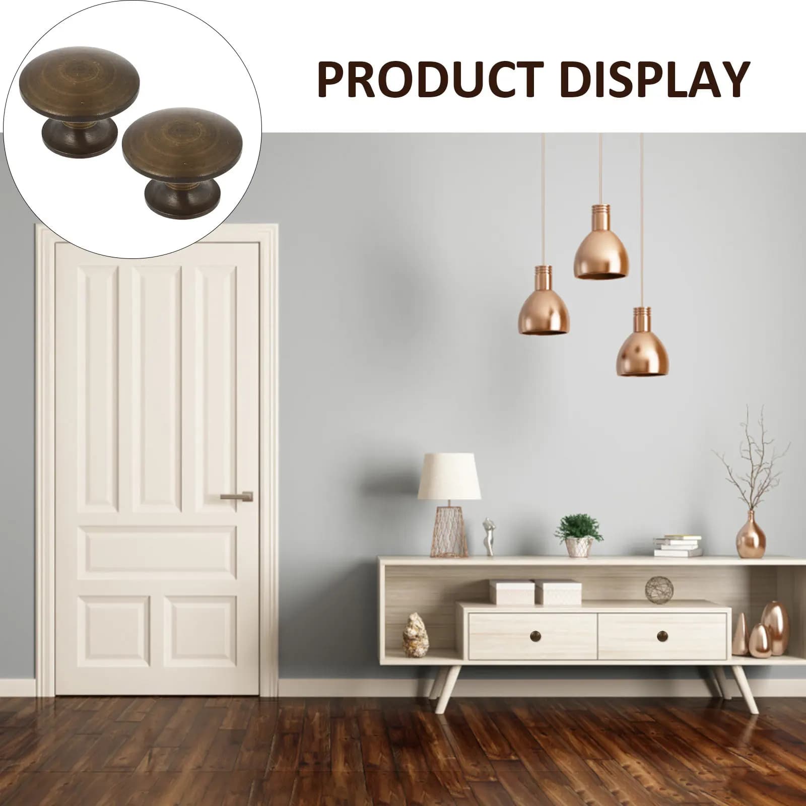 Set di Maniglie Rotonde per Mobili, Resistenti e Antiossidanti, Stile Europeo Moderno per Cassetti e Porte