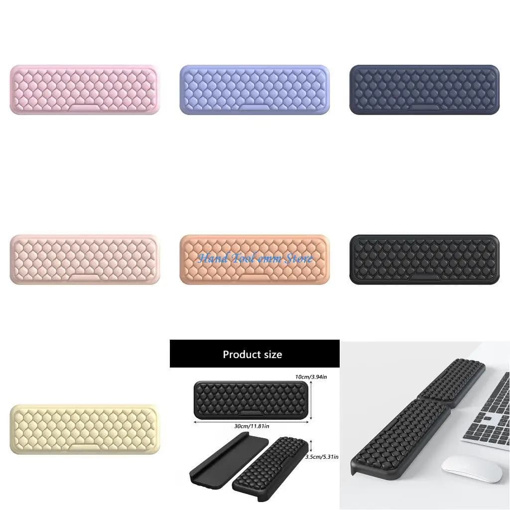 Poggiapolsi per tastiere H37F Comodo poggiapolsi in memory foam ricambio per computer portatile, mouse da ufficio
