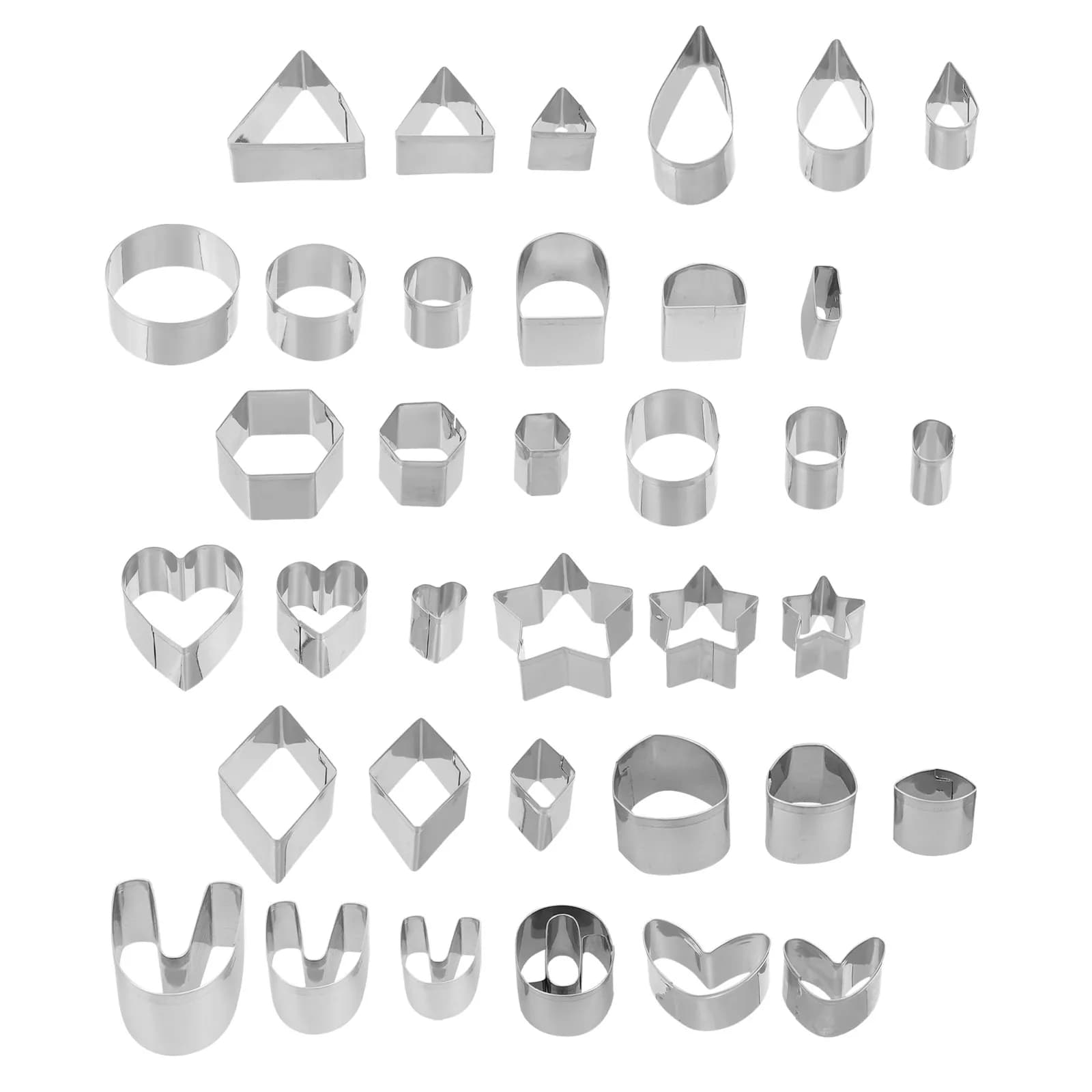 1 Set Of Tools For Polymer Clay Craft, Earrings Making Cutting Mold Kit, Diy Jewelry Supplies, Stainless Steel Clay Cutters For