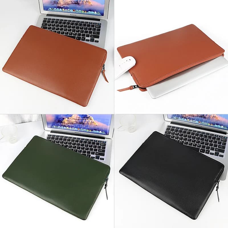 Borsa per laptop per macbook Ipad Tablet Borsa Borsa in pelle PU Huawei Matebook Cover Lenovo Air Pro Macbook pro 13 14 Custodia da 15,6 pollici