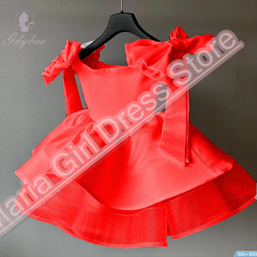 Etichetta 2025 Abiti da ragazza di fiori Matrimonio per bambini Ballo cerimoniale Prima comunione Compleanno Matrimonio Evento formale