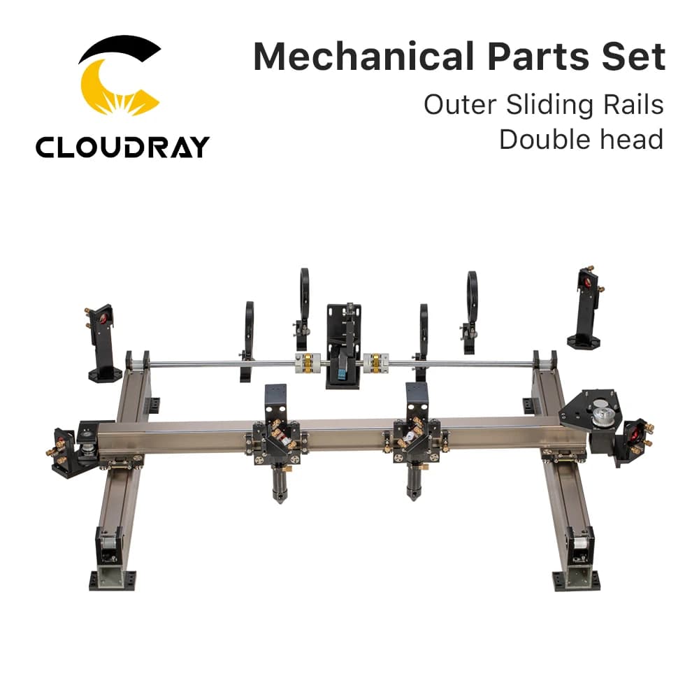 Mechanical Parts Set 600mm*400mm Single Head Laser Kits External Slide DIY CO2 Laser 6040 CO2 Laser Engraving Cutting Machine