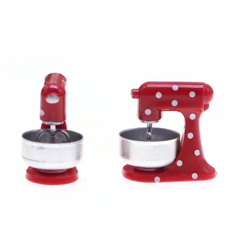Accessori per Casa delle Bambole 1:12, Miniatura di Mobili Rossi, Modellino Decorativo per Casa delle Bambole