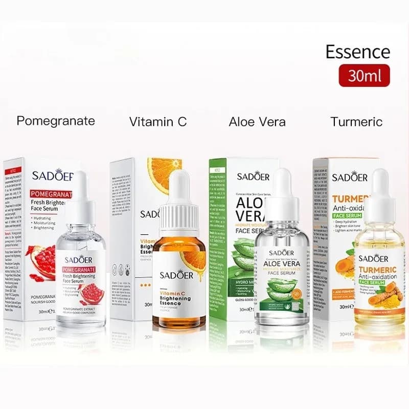 SADOER Siero Viso 30ml, Skin Care Essence, Vitamin C, Nicotinamide, Whitening, Hyaluronic Acid, Body Hydrating