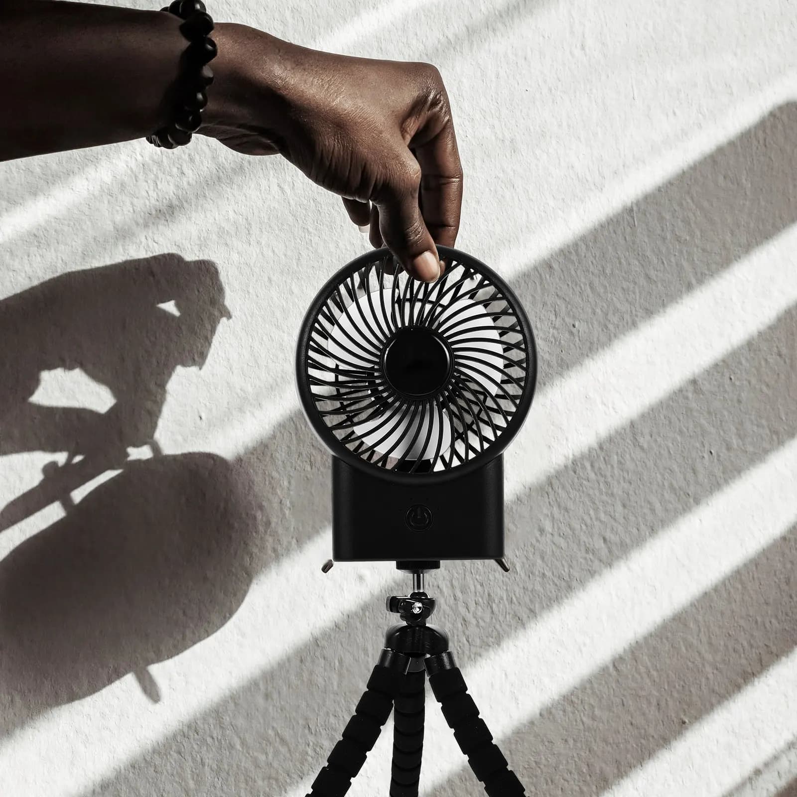 Ventilatore Portatile Silenzioso per Passeggino, Ventilatore USB Ricaricabile con Clip per Carrozzina, Viaggi, Campeggio e Picnic