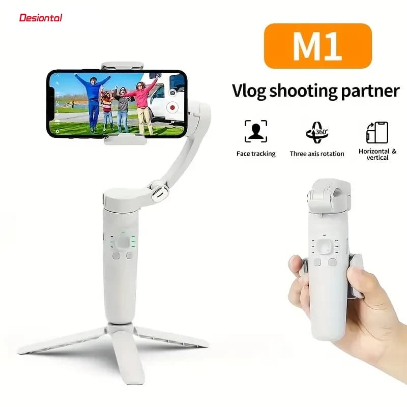Stabilizzatore cardanico per telefono portatile a 3 assi anti-vibrazione tracciamento intelligente del viso fotografia Smartphone Gimbal portatile pieghevole