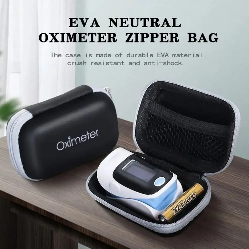 Hard Case for EVA Pulsossimeter Carrying Case Protective Box Pulsossimeter Bag with fingertips Portable Strong Space