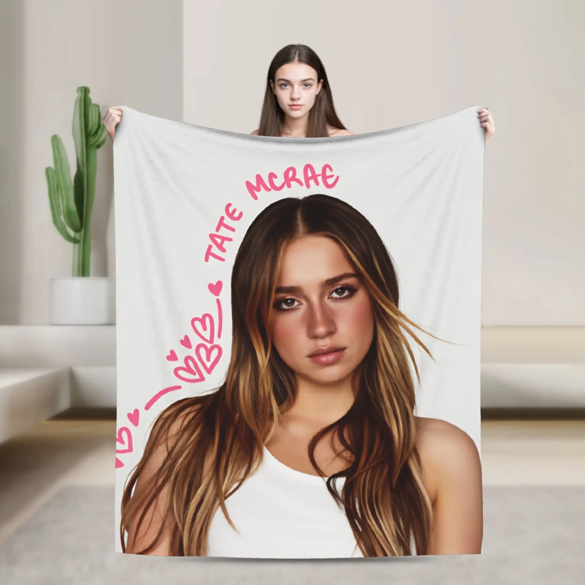 Coperta calda da campeggio Tate McRae Biancheria da letto getta Cantante canadese Copriletto in flanella per divano sedia divano letto Copridivano grafico
