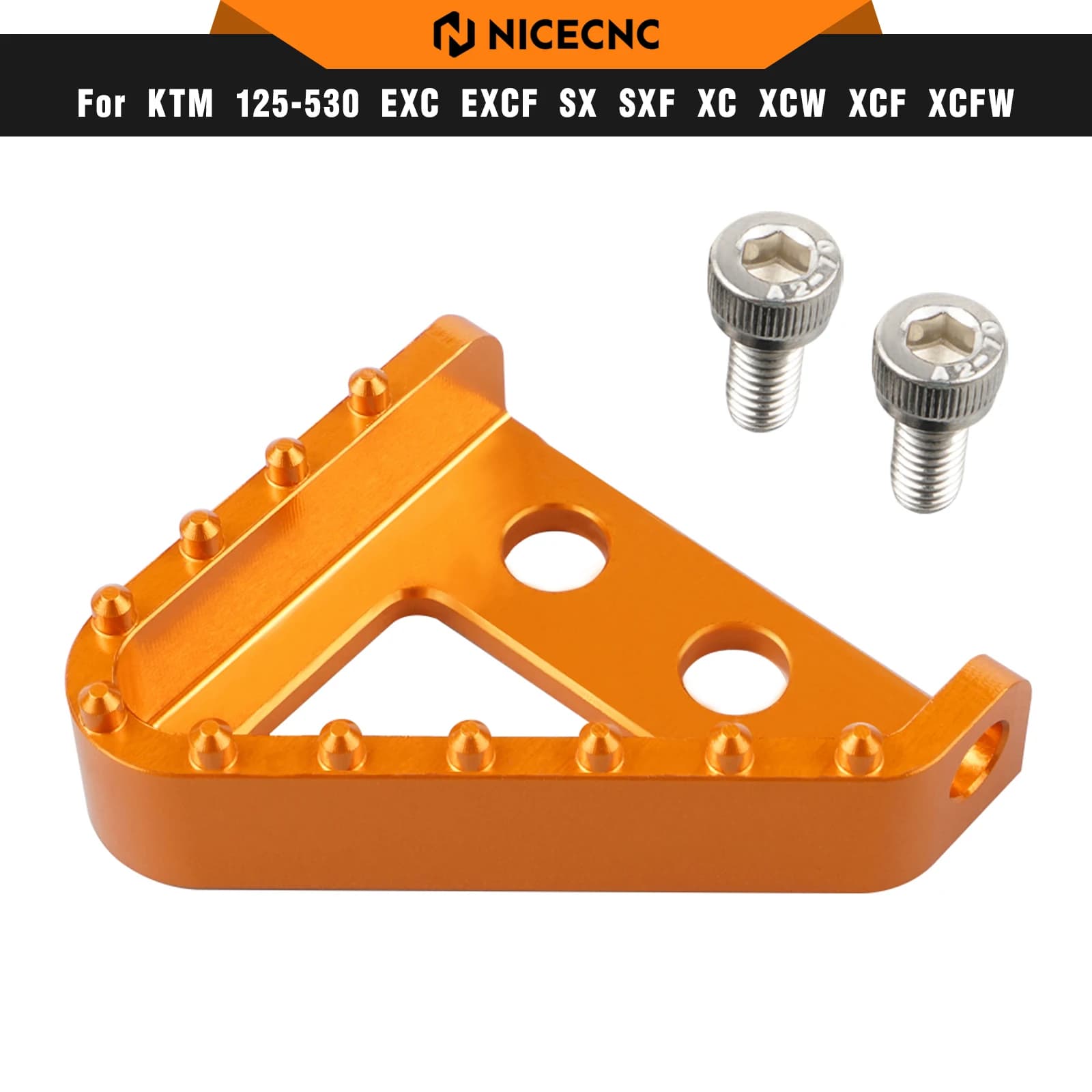 Piastra pedale freno posteriore per KTM EXC 300 EXC-F 350 SXF 450 2004-2016 690 Enduro R SMC R 950 990 1090 1290 Adventure Supermoto