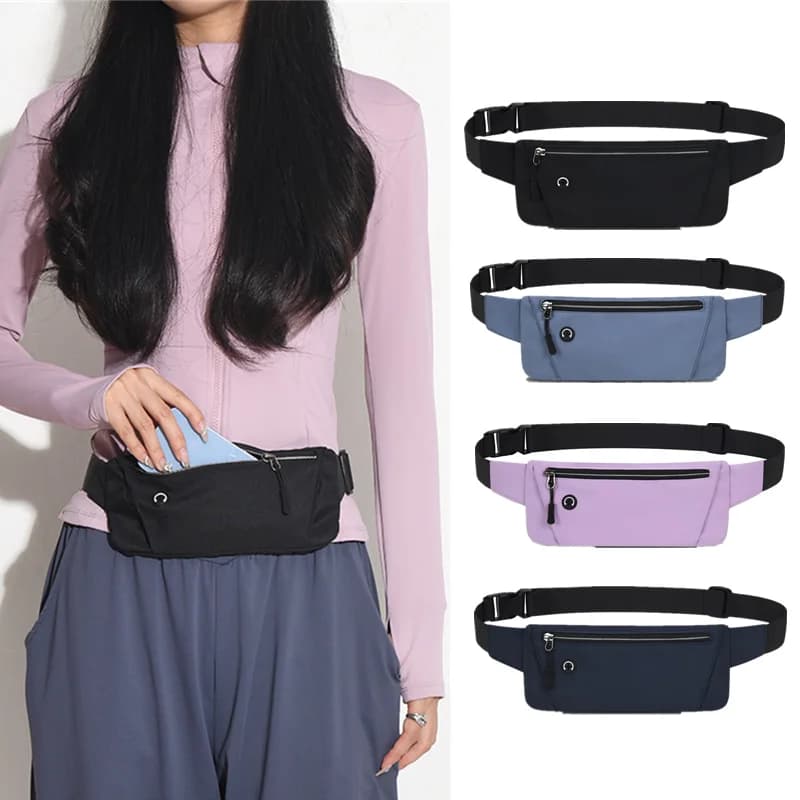 Light Running Waist Bag Men Women Waist Waist Bag with Adjustable Shoulder Strap