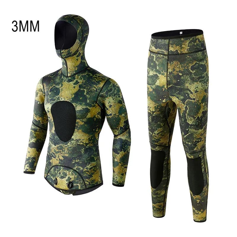 3MM Neoprene two pieces surf Snorkeling kayak underwater fishing gear for adults Scuba diving hunting swimsuits
