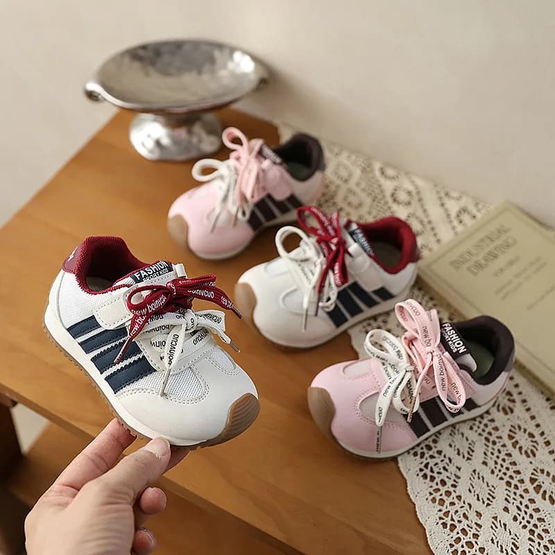 2006 Sneakers per bambini in pelle PU, ergonomiche, impermeabili, scarpe sportive da corsa per bambini e bambine, scarpe da ginnastica per bambini