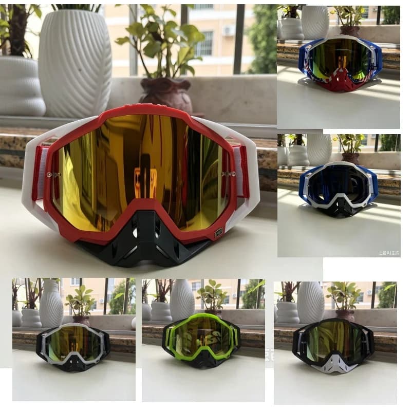 Outdoor Protective Goggles Ski Snowboard MTB Cycling Riding Eyewear Anti‑Fog Windproof Dustproof UV400 PC Lens Unisex