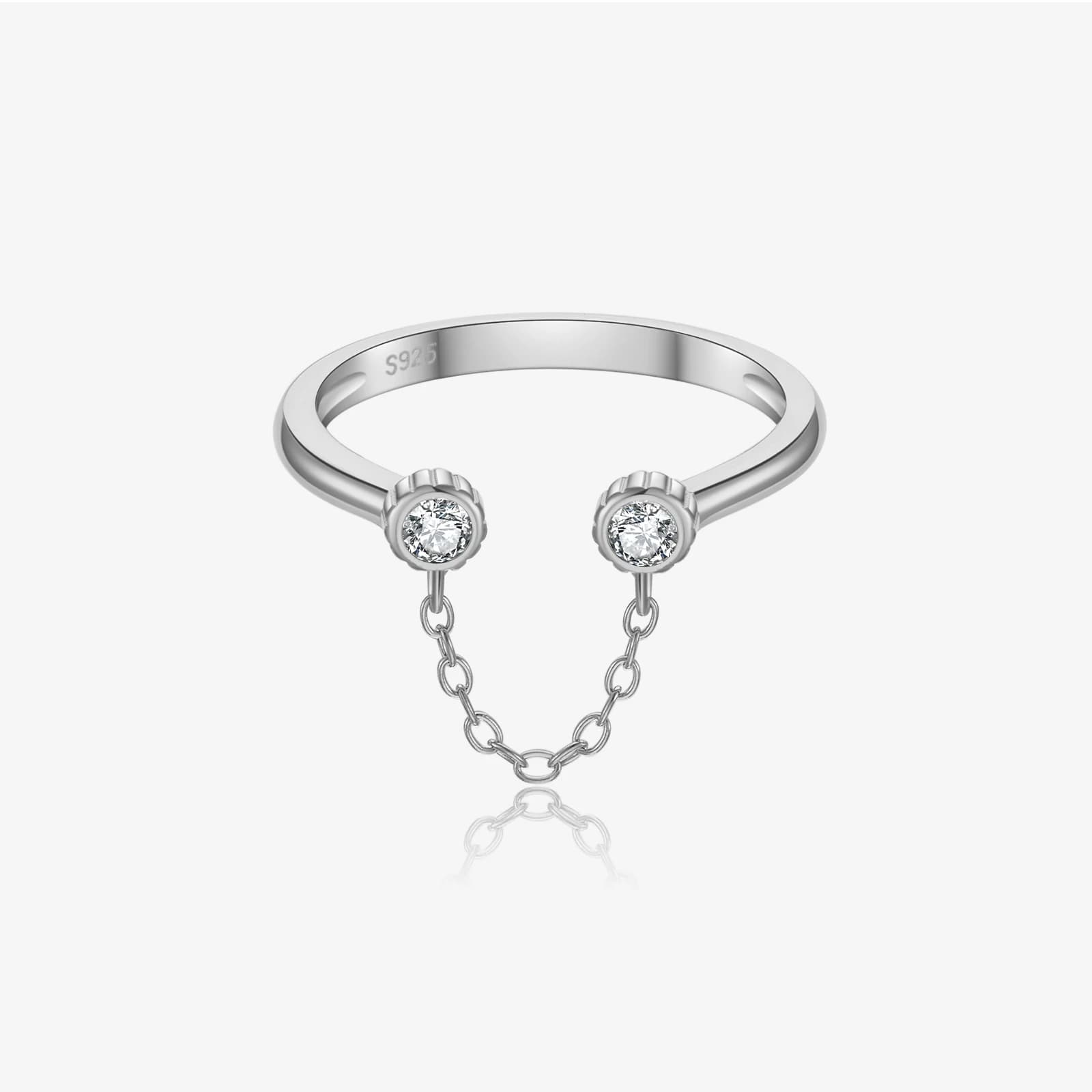 VEWANT Anelli Regolabili da Donna in Argento Sterling 925 con Zirconi CZ Rotondi, Gioielli Raffinati per Uso Quotidiano, Stile Rock Punk 2026