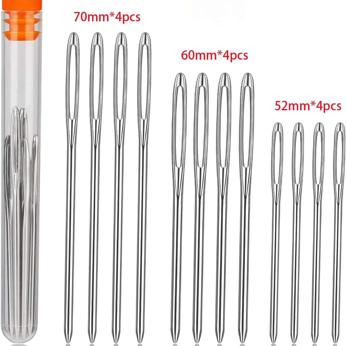 9 PCS Large Eye Blunt Sewing Needles Cross Stitch Knitting Needle Handmade Leather Embroidery Thread Needle Sewing Accessories