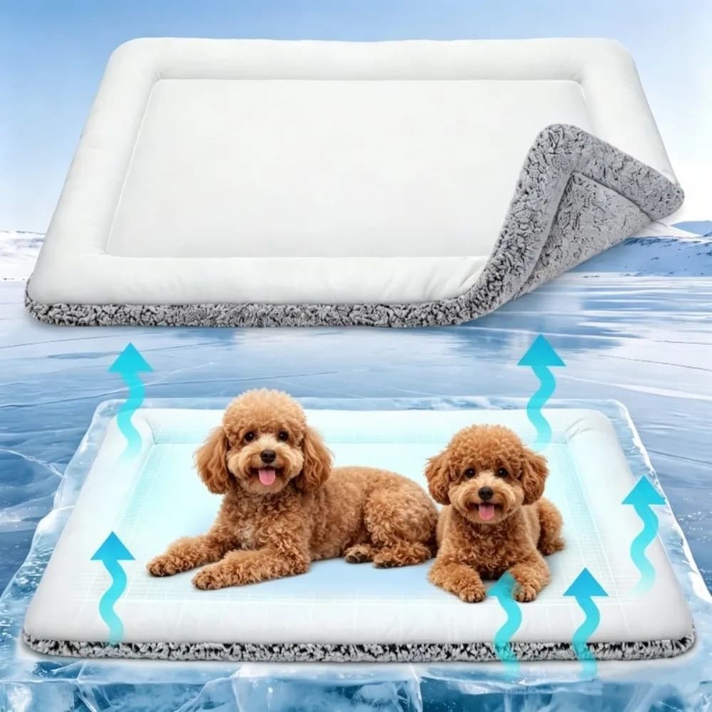 Multi Purpose Double Sided Dog Cooling Mat Breathable Anti-Slip Dog Sleeping Pad Anti-Scratch Pet Rest Cushion Pet Crate