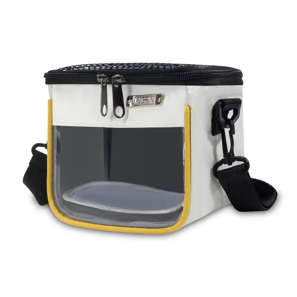 Breathable Small Pet Carrier Bag Ventilated Portable Hamster Shoulder Bag Adjustable Travel Use Hedgehog Gecko Carry Pouch