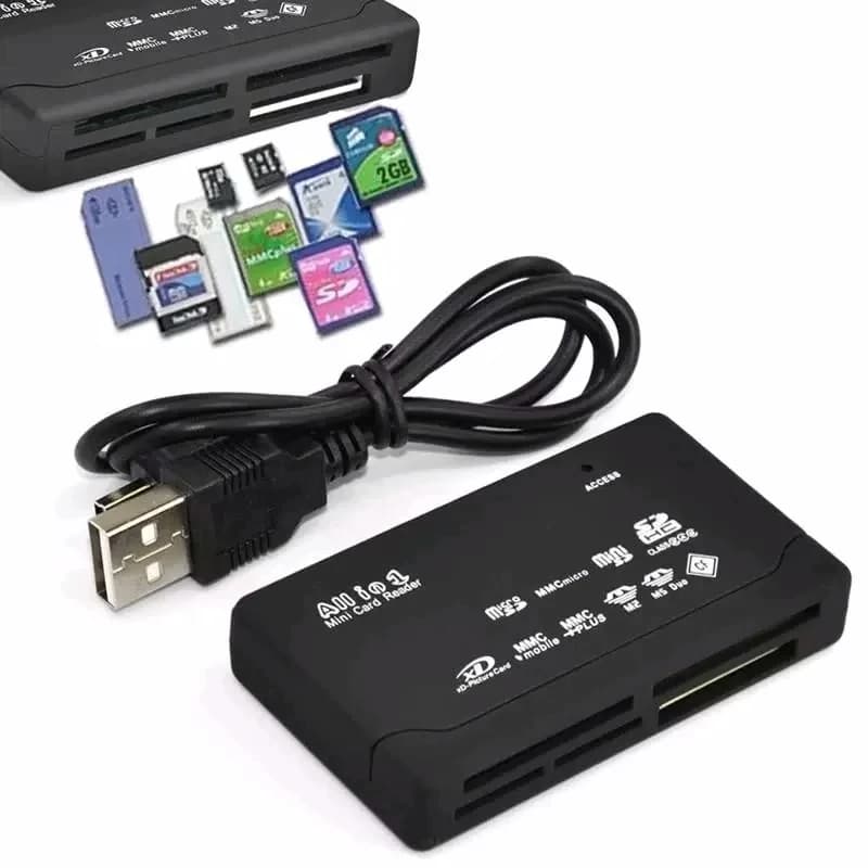 Mini lettore di schede di memoria USB 2.0 tutto in uno, lettore di schede multifunzionale, 480 Mbps, Tf, M2, Xd, Cf, Micro Sd