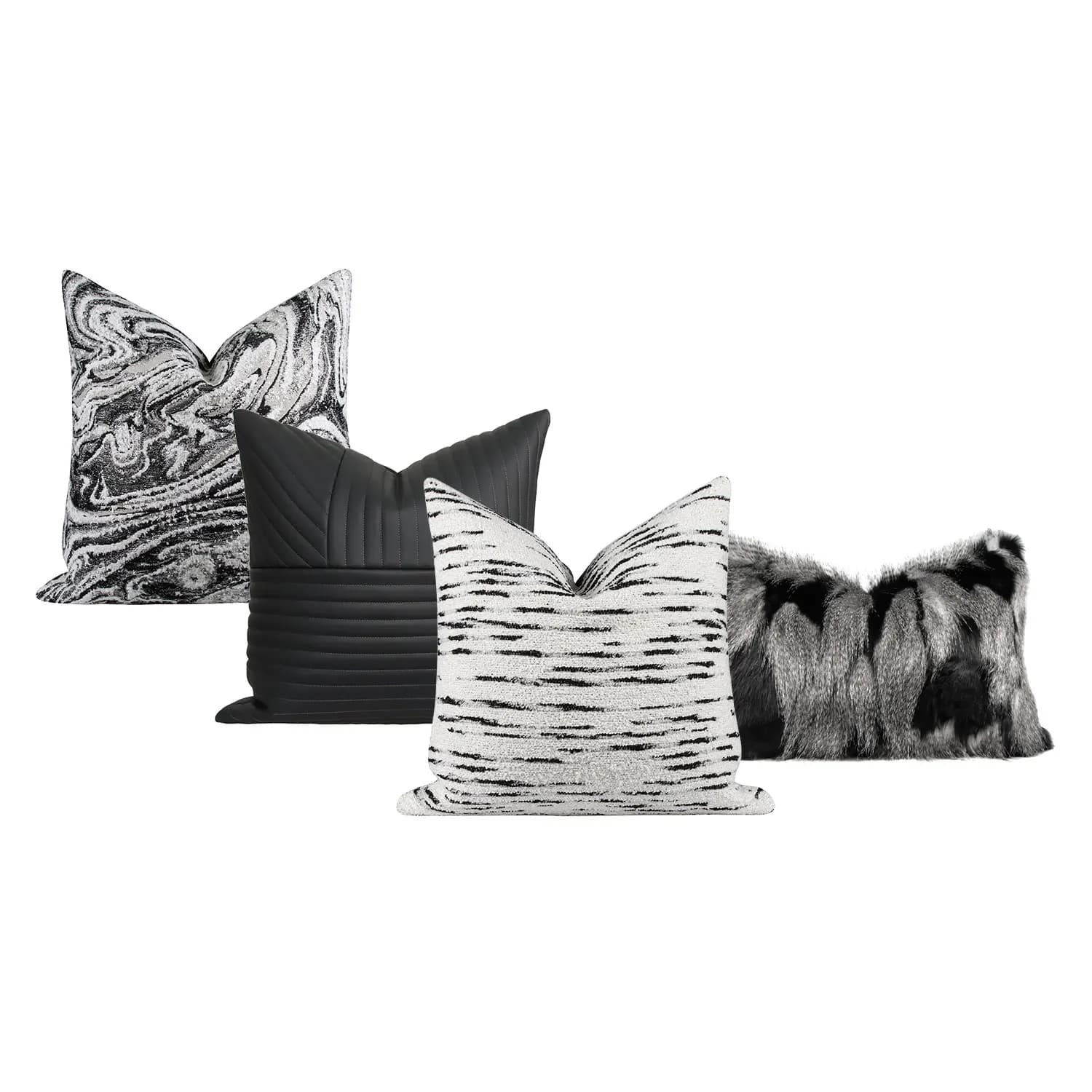 RUIYI Federa combined modern black and white series, decorative cushion cover for high-end sofa