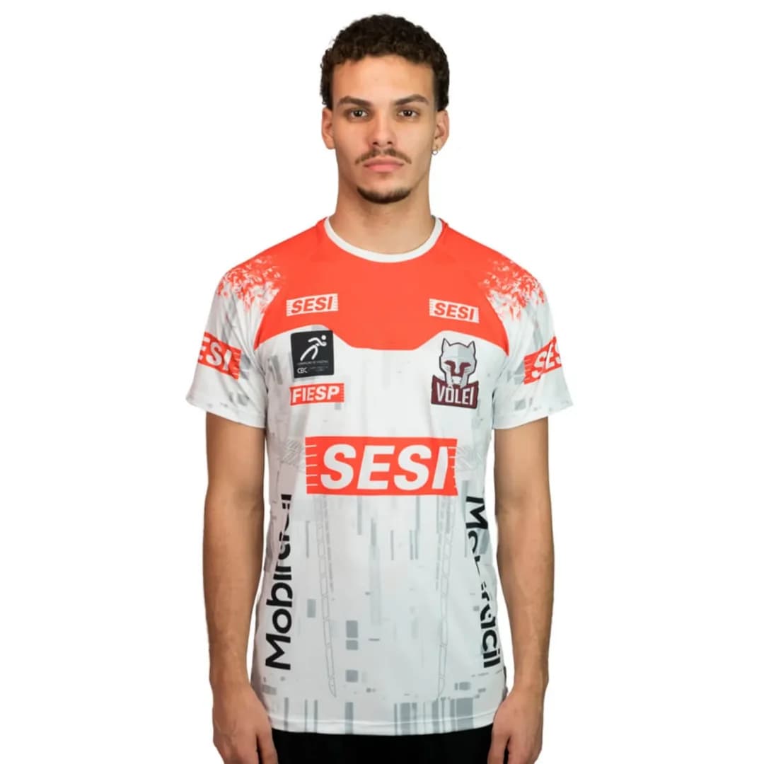 Maglia da Pallavolo Sesi Bauru 24-25, T-Shirt Sportiva Maschile, Abbigliamento per Bambini, Top Y2k per Donna