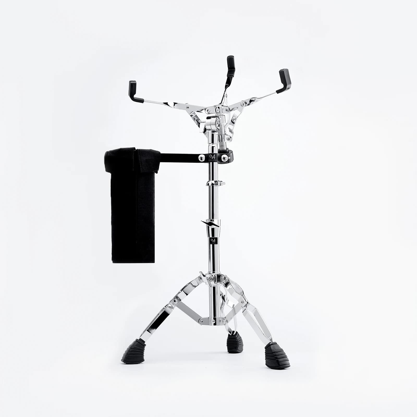 Supporto per rullante Vaisoeny - Porta bacchette, a doppia rinforzatura, regolabile da 17.7"-25.5", adatto per rullante/pad da pratica da 10-15" (JZG-JGJ-01)